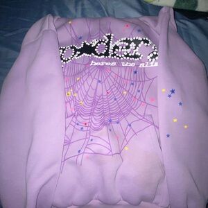Purple Spider Graphic Hoodie